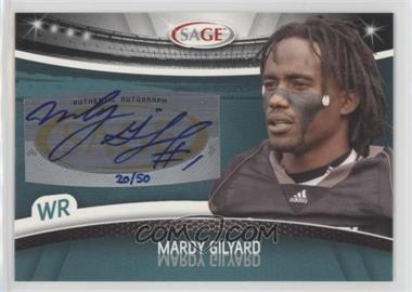 2010 Sage - Autographs - Platinum #A-20 - Mardy Gilyard /50