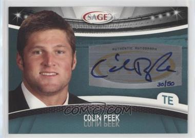 2010 Sage - Autographs - Platinum #A-36 - Colin Peek /50