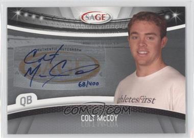 2010 Sage - Autographs - Silver #A-31 - Colt McCoy /400