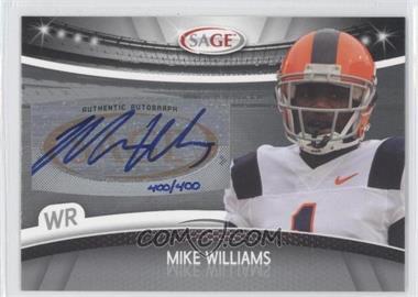 2010 Sage - Autographs - Silver #A-55 - Mike Williams /400