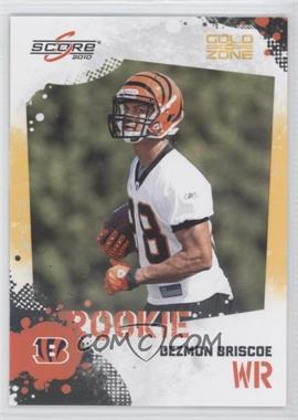 2010 Score - [Base] - Gold Zone #335 - Dezmon Briscoe /299