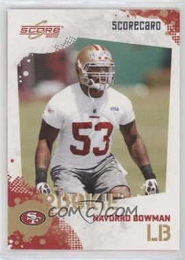 2010 Score - [Base] - Scorecard #376 - NaVorro Bowman /499