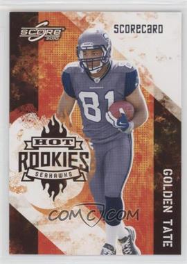 2010 Score - Hot Rookies - Scorecard #22 - Golden Tate /499