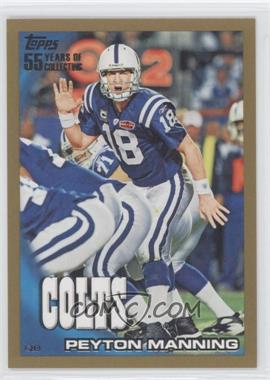 2010 Topps - [Base] - Gold #1 - Peyton Manning /2010