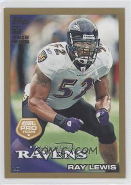2010 Topps - [Base] - Gold #25 - All Pro Team - Ray Lewis /2010