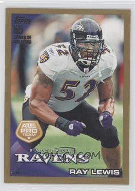 2010 Topps - [Base] - Gold #25 - All Pro Team - Ray Lewis /2010