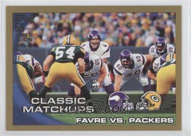 2010 Topps - [Base] - Gold #281 - Classic Matchups - Favre vs. Packers (Checklist 3 of 5) /2010