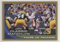 Classic Matchups - Favre vs. Packers (Checklist 3 of 5) #/2,010