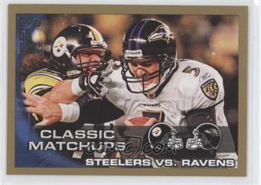 2010 Topps - [Base] - Gold #369 - Classic Matchups - Steelers vs. Ravens (Checklist 4 of 5) /2010