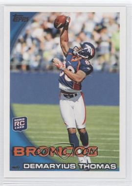 2010 Topps - [Base] #275.1 - Demaryius Thomas (Jumping to Catch Ball)
