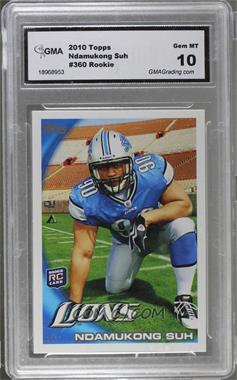 2010 Topps - [Base] #360.1 - Ndamukong Suh (Helmet; Kneeling) [Encased]