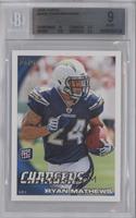 Ryan Mathews (Ball in Left Arm, Cleat Not Showing) [BGS 9 MINT]