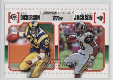 2010 Topps - Gridiron Lineage #GL-DJ - Eric Dickerson, Steven Jackson