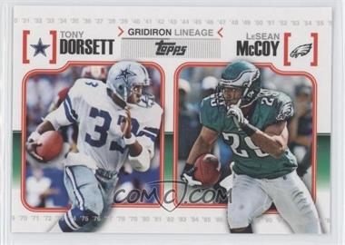 2010 Topps - Gridiron Lineage #GL-DM - Tony Dorsett, LeSean McCoy