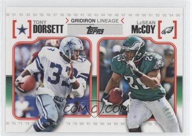 2010 Topps - Gridiron Lineage #GL-DM - Tony Dorsett, LeSean McCoy