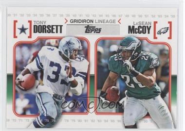 2010 Topps - Gridiron Lineage #GL-DM - Tony Dorsett, LeSean McCoy