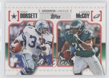 2010 Topps - Gridiron Lineage #GL-DM - Tony Dorsett, LeSean McCoy