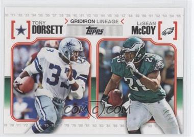 2010 Topps - Gridiron Lineage #GL-DM - Tony Dorsett, LeSean McCoy