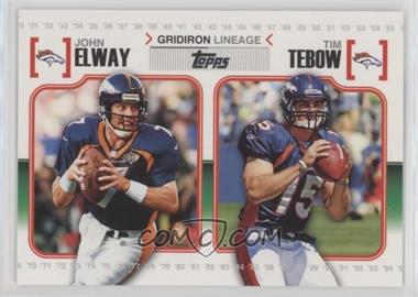 2010 Topps - Gridiron Lineage #GL-ET - John Elway, Tim Tebow