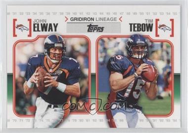 2010 Topps - Gridiron Lineage #GL-ET - John Elway, Tim Tebow