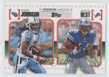 2010 Topps - Gridiron Lineage #GL-JB - Chris Johnson, Jahvid Best