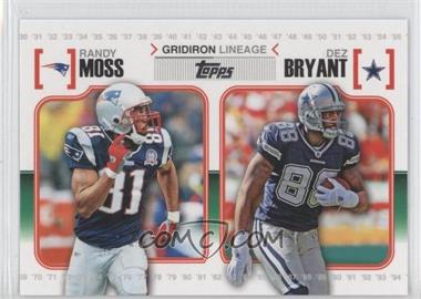 2010 Topps - Gridiron Lineage #GL-MBR - Randy Moss, Dez Bryant