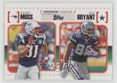 2010 Topps - Gridiron Lineage #GL-MBR - Randy Moss, Dez Bryant