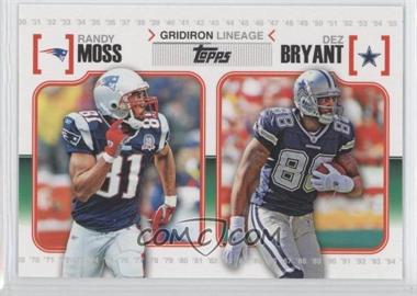 2010 Topps - Gridiron Lineage #GL-MBR - Randy Moss, Dez Bryant