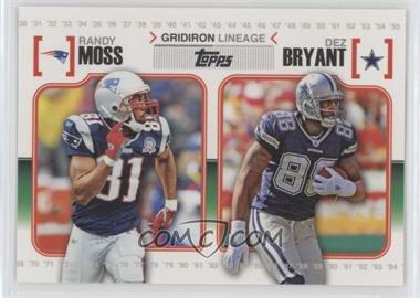 2010 Topps - Gridiron Lineage #GL-MBR - Randy Moss, Dez Bryant