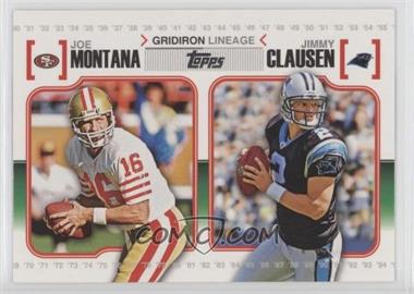 2010 Topps - Gridiron Lineage #GL-MC - Joe Montana, Jimmy Clausen