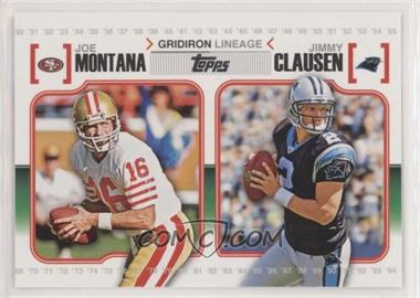 2010 Topps - Gridiron Lineage #GL-MC - Joe Montana, Jimmy Clausen