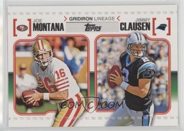 2010 Topps - Gridiron Lineage #GL-MC - Joe Montana, Jimmy Clausen