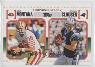 2010 Topps - Gridiron Lineage #GL-MC - Joe Montana, Jimmy Clausen