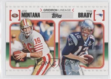 2010 Topps - Gridiron Lineage #GL-MOB - Joe Montana, Tom Brady