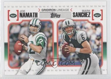 2010 Topps - Gridiron Lineage #GL-NS - Joe Namath, Mark Sanchez