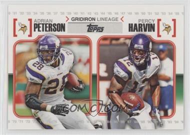 2010 Topps - Gridiron Lineage #GL-PH - Adrian Peterson, Percy Harvin