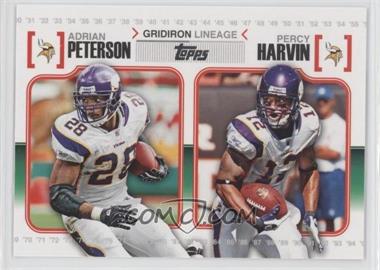 2010 Topps - Gridiron Lineage #GL-PH - Adrian Peterson, Percy Harvin