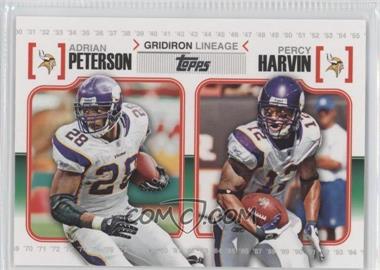 2010 Topps - Gridiron Lineage #GL-PH - Adrian Peterson, Percy Harvin