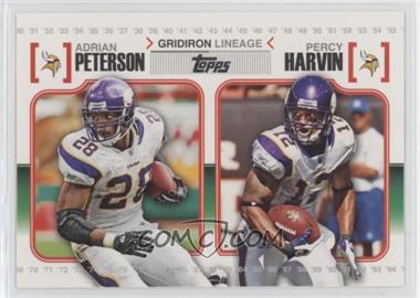 2010 Topps - Gridiron Lineage #GL-PH - Adrian Peterson, Percy Harvin