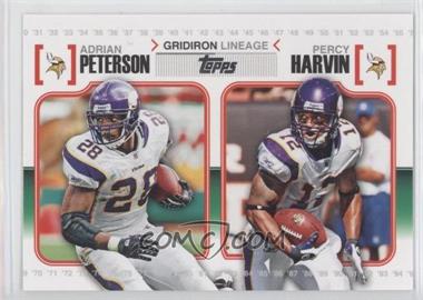 2010 Topps - Gridiron Lineage #GL-PH - Adrian Peterson, Percy Harvin