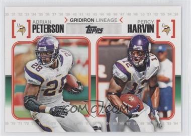 2010 Topps - Gridiron Lineage #GL-PH - Adrian Peterson, Percy Harvin