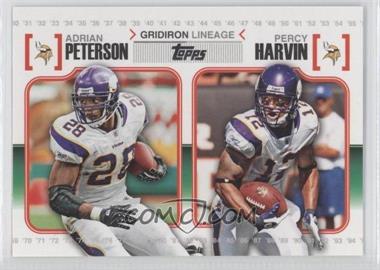 2010 Topps - Gridiron Lineage #GL-PH - Adrian Peterson, Percy Harvin