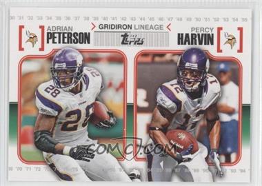 2010 Topps - Gridiron Lineage #GL-PH - Adrian Peterson, Percy Harvin