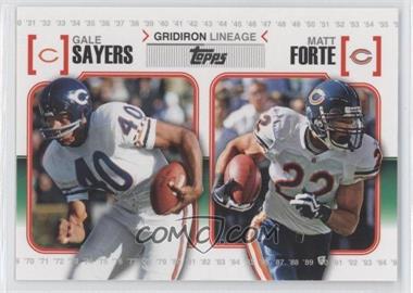 2010 Topps - Gridiron Lineage #GL-SF - Gale Sayers, Matt Forte