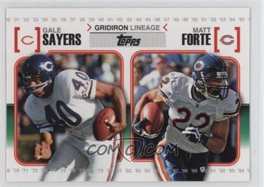 2010 Topps - Gridiron Lineage #GL-SF - Gale Sayers, Matt Forte