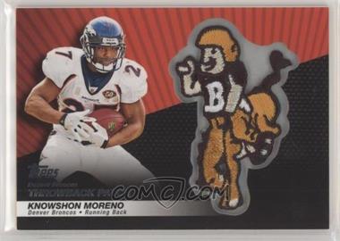 2010 Topps - Logo Patch Collection #LPC-20 - Knowshon Moreno