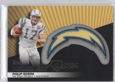 2010 Topps - Logo Patch Collection #LPC-48 - Philip Rivers