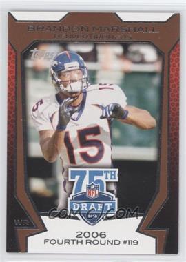 2010 Topps - NFL Draft 75th Anniversary #75DA-16 - Brandon Marshall