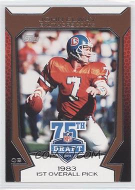 2010 Topps - NFL Draft 75th Anniversary #75DA-29 - John Elway