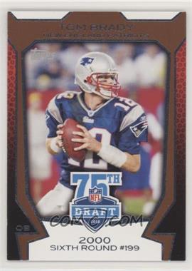 2010 Topps - NFL Draft 75th Anniversary #75DA-3 - Tom Brady